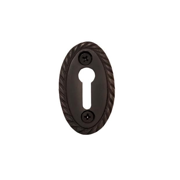 Nostalgic Warehouse KHLROP Rope Keyhole Cover in Oil-Rubbed Bronze